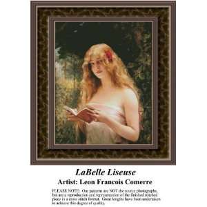  LaBelle Liseuse, Cross Stitch Pattern PDF  