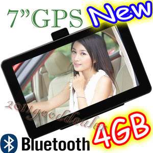 HD Car GPS Navigation System 4GB 128RAM Bluetooth AV IN WinCE6.0  