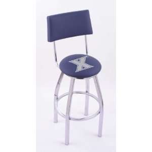 Xavier University 25 Single ring swivel bar stool with Chrome, solid 