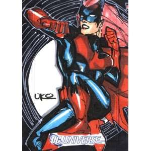   Legacy   Color Sketch Card of Batwoman by Uko Smith 