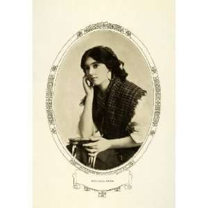  1908 Print Vaudeville Stage Actress Lalla Selbini Portrait 