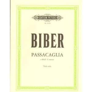  Biber, Heinrich von   Passacaglia in c minor for Viola 