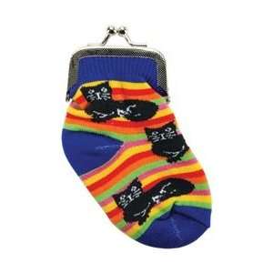   Novelty Sock Purses Cats SP CATS; 3 Items/Order