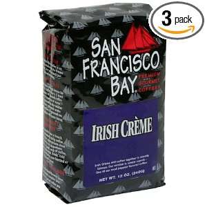 San Francisco Bay Premium Gourmet Coffee, Irish Cream, 12 Ounce Bags 