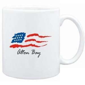  Mug White  Alton Bay   US Flag  Usa Cities Sports 