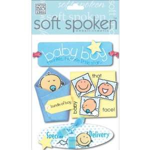  Soft Spoken Themed Embellishments Baby Boy 2