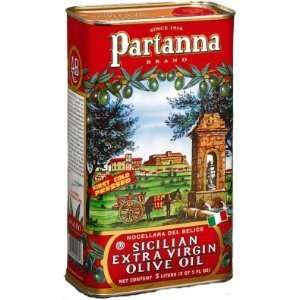 Partanna Extra Virgin Italian Olive Oil 3 Liter Can  