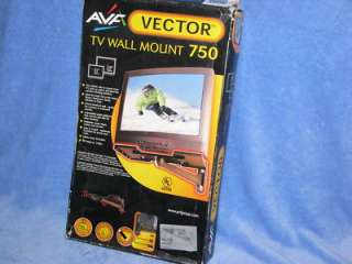 NEW~AVF VECTOR TV WALL MOUNT 750~SILVER~ holds 110 lbs  