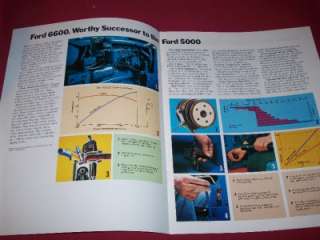 Ford 6600 Tractor Brochure Nice Fremont Ohio  