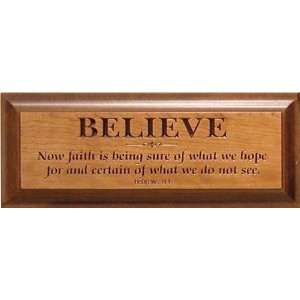 Now faith is being sure of what we hope for, Wall Décor   Carved and 