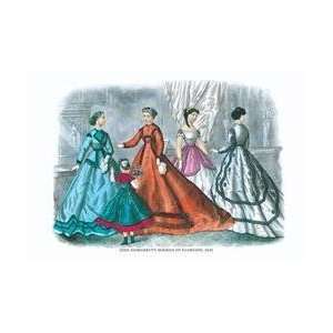  Mme Demorests Mirror of Fashions 1840 #2 24x36 Giclee 