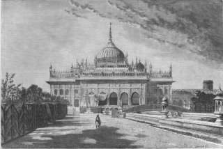 INDIA Hussainabad Imambara, Lucknow, antique print  