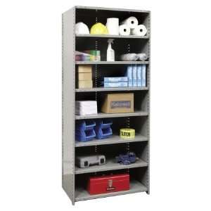   Metal Shelving   Gray, 8 Adjustable Shelves Starter Unit Closed Style
