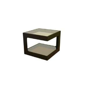  Wholesale Interiors Clara Glass Square Side Table