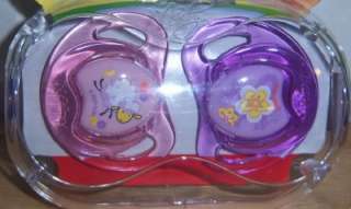 Nuby Prism Orthodontic 2 Pk Pacifiers & Case, Baby Shower, Diaper Cake 