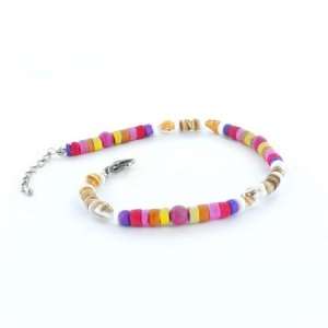  Multicolor Wood Bead Anklet West Coast Jewelry Jewelry