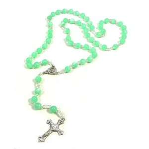  Green Bead Rosary 