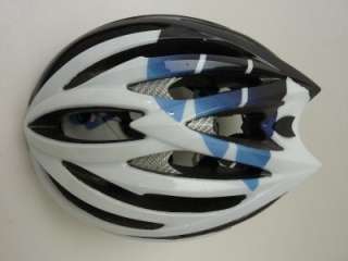 Bell Volt road race Saxo Bank White and Blue bicycle helmet MEDIUM M 