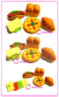 Iwako Japan Food Eraser Set  Bread Set (5 Pieces)  