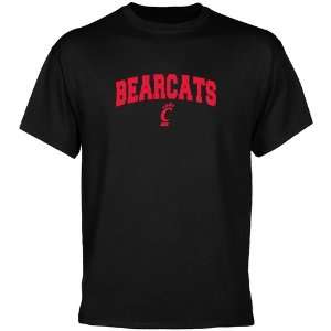  Cincinnati Bearcats Black Mascot Arch T shirt Sports 