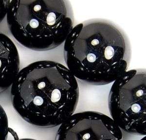 14mm Natural Black Tourmaline Round Beads 16  