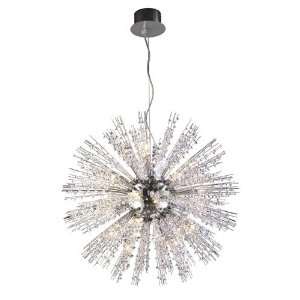  Andromeda 22 Light Pendant In Chrome With Clear Crystal 