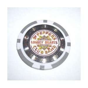  Beatles Sgt. Peppers Drum Head laser effect Poker Chip 