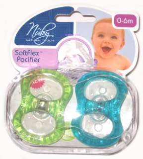 Nuby Natural Touch Soft Flex Butterfly Pacifiers 0 6 M 048526675326 