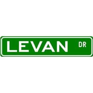  LEVAN Street Name Sign ~ Family Lastname Sign ~ Gameroom 