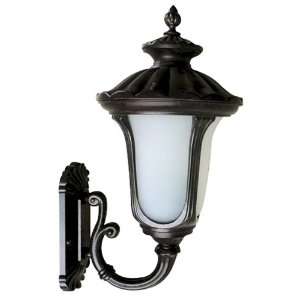 FL5324UBL Tori Collection 13.75 Inch Fluorescent Exterior Sconce Black 