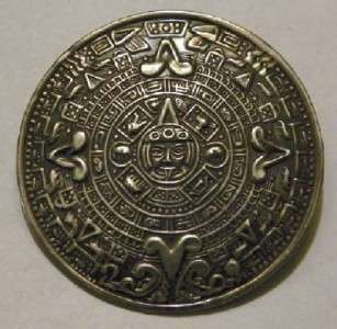 Aztec, Mayan Calendar, Broach, Pendant, Pin, Stering, very nice, free 