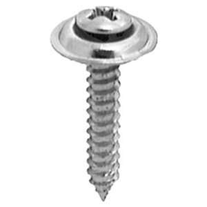   Chrome Phillip Oval SEMS Countersunk Washer Tapping Screw, Pack of 100