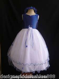   Flower girl DRESS party pageant CHRISTMAS dresses 2 4 6 8 12  
