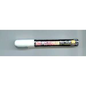  Zig Posterman 6mm Wet Wipe Liquid Chalkboard Pen White 