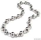 New Mens Silver Stainless Steel Necklace Unique Charm B
