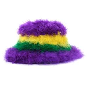  Mardi Gras Feather Top Hat 