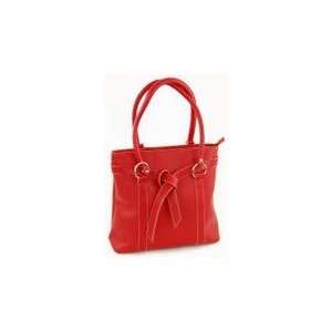 Catherine Lillywhites Red Pebble Textured Faux Leather Convertible 