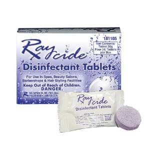  Raycide Barber Hair Salon Disinfectant Tablets fills 4 x 