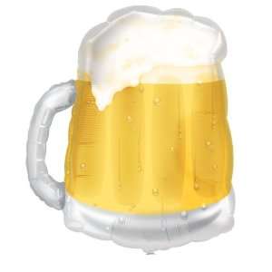  Lets Party By Beer Mug Shaped Jumbo Foil Balloon 