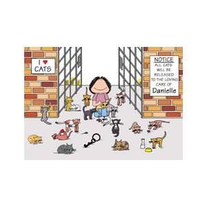  Personalized Cat Lover Cartoon Gift