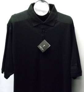 New Mens black 100% cotton Gordon Cooper short sleeve golf polo shirt 