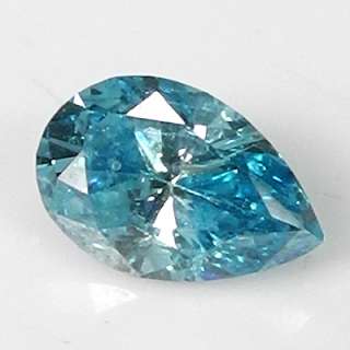 43cts Fantastic Blue Pear Natural Loose Diamond  