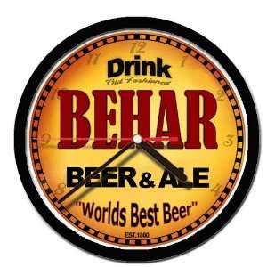  BEHAR beer and ale cerveza wall clock 