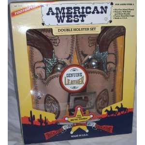   American West Double Holster Metal Toy Pistol Set Toys & Games
