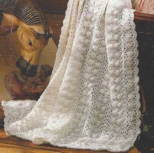 58B CROCHET PATTERN FOR Beautiful Lacy Baby Blanket Afghan  