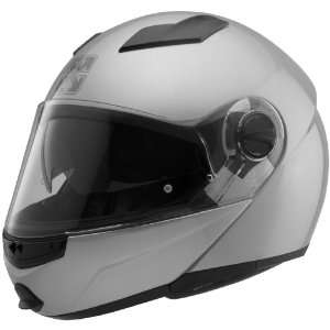  Sparx Helios Silver Modular Helmet   Color  Silver   Size 