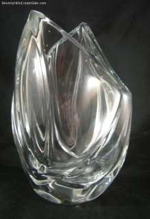 Large Vintage Baccarat Crystal Vase  