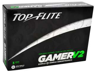 New Top Flite Golf 2012 Gamer V2 Golf Balls 1 Dozen  