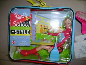 nip new barbie doll back to school lunchbox supply too  