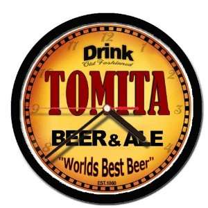  TOMITA beer and ale cerveza wall clock 